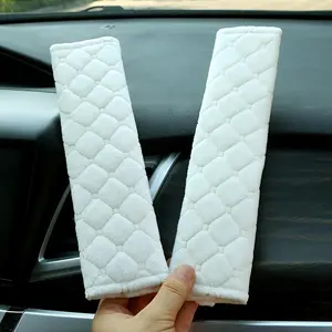 1pc soft car seat belt cover, car seat belt shoulder pads, comfortable shoulder pads, suitable for cars, trucks, adults, adolescents