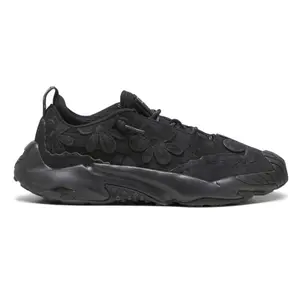 PUMA Mens X Perks And Mini Plexus Floral Embroidered Lace Up Sneakers Shoes Casual - Black