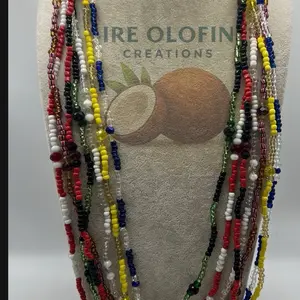 7 Eleke Collar De Santeria Yoruba Religion Orisha Necklace Traditional Beaded Necklace for Spiritual