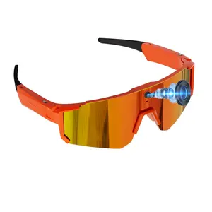Sport Smart Glasses with 8MP Camera, 4GB Memory Build-in, Anti-Shake Dual Stabilization (Physical + EIS ) ,Hands-free 1200P Video Recording, 260Mah Battery, Bluetooth Call ,Music Control,  AI Translation AI Sunglasses, IP64 Waterproof
