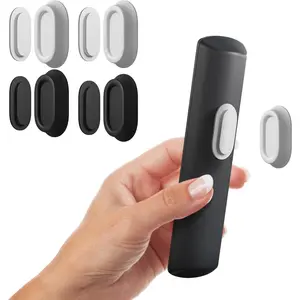 4 Pack  Remote Control Holder Wall Mount, Upgraded  Remote Control Organizer  Adhesive TV Remote Charger Holder   of TV(Black & White)