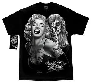 Dga Tees - High Quality Cotton Smile Now Men's Tee, Chicano T Shirt, Mexican T Shirt