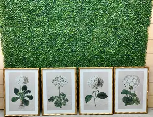 27.5 Inch Hydrangea In Gold Ornate Wood Frame Four Styles