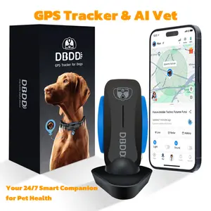 DBDD Electric Fence for Dogs, Waterproof Dog Training Collar Outdoor GPS Fence System, Real-Time GPS Dog Tracker with AI_Health APP