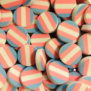 Trans Pride Flag Silicone Focal Beads 28mm Food Grade 3mm Hole Flexible for Pens Keychains Bracelets