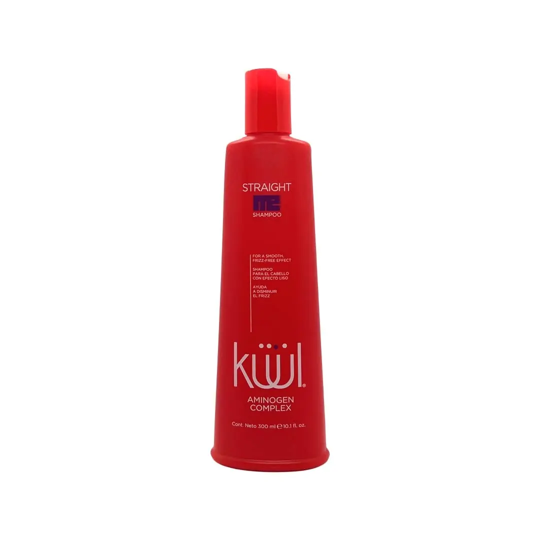 Kuul Straight Me Shampoo ( 10.14 fl oz ) Shampoo Alisante y Suavizante Para El Cabello - Smoothing & Straightening Hair cleanser -  Con Complejo Aminogen ( 300 ml )