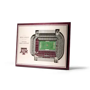 Texas A&M Aggies Football 5 Layer 3D Stadiumview Wall Art