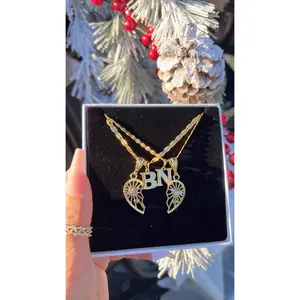 Te Amo Initial Heart Necklaces