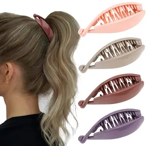 4 count Small Banana Clip, Banana Clips for Thin Hair  Hold Bun Holder Jaw Barrettes for Women and Girls