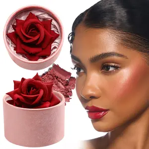 Ultra-Thin Flower-Shaped Blush Balm, Stacked Matte Effect, Lightweight Creamy Texture, Available in Nude Shades, Suitable for All Skin Tones, Makeup Beauty Cosmetics