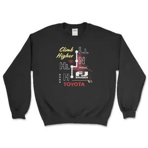 Toyota Vintage FJ Cruiser Sweatshirt-4x4 Off Road Merch Comfort Fabric