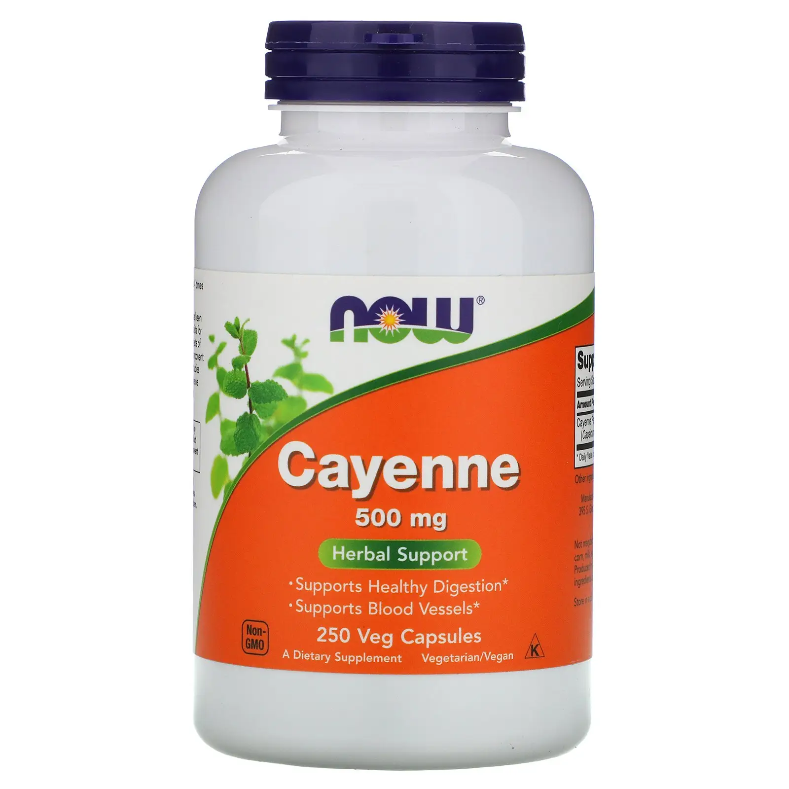 NOW Foods Cayenne, 500 mg, 250 Veg Capsules