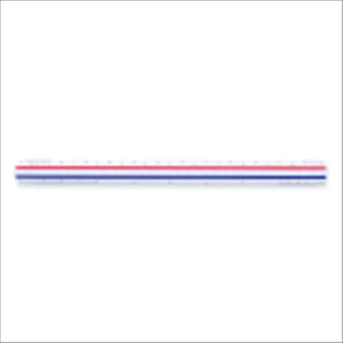 STAEDTLER 1069540 12-in Grooved Edge Triangular Scale, Plastic Body, Office Measuring Tool for Architects, Inches Measurement