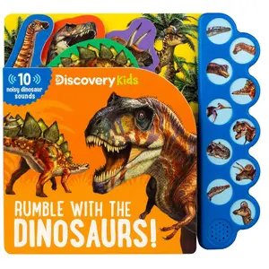Discovery Kids: Rumble with the Dinosaurs – 10-Button Sound Book - Board book