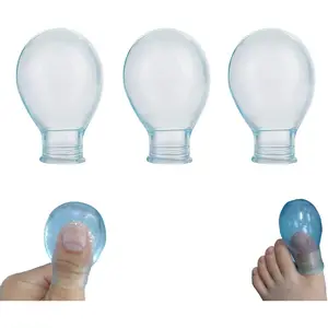 Waterproof Toe Cover & Finger Protectors for Shower and Nail Care Comfortable and Durable Soaking Sleeves for Fingers and Toe (2 Small 1 Large)