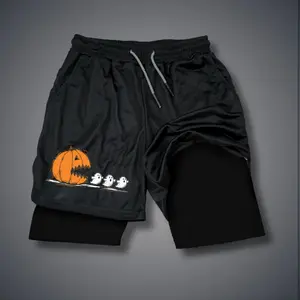 80s 90s summer men shorts for men jorts outfit men graphic shorts Double-layer sports shorts Comfortable short shorts summer