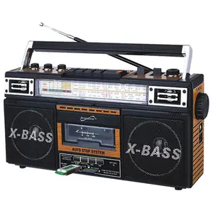 Supersonic SC-3201BT-WD Retro 4-band Radio And Cassette Player With Bluetooth