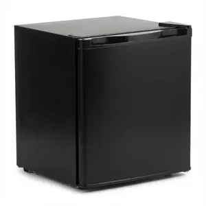 1.6 Cu.Ft Mini Fridge with Freezer, Ultra Quiet Compact Refrigerator for Bedroom, Office & Dorm - Energy Efficient, Single Reversible Door Mini Fridge for Bedroom & Small Spaces, Black