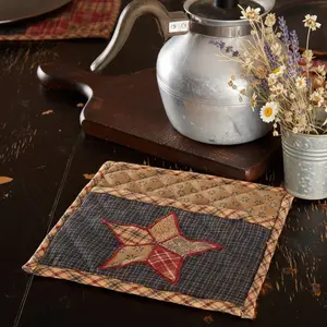 Country Blue Star Pot Holder