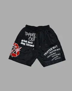 Windbreaker Shorts - Red/Black