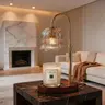 Flower-shaped candle warm light strip with timer function: aromatherapy candle heating light, unique glass lamp, adjustable height, suitable for bedroom decor; birthday gift, gifts for her and him, TikTok store spring/summer celebrations Home Decoration