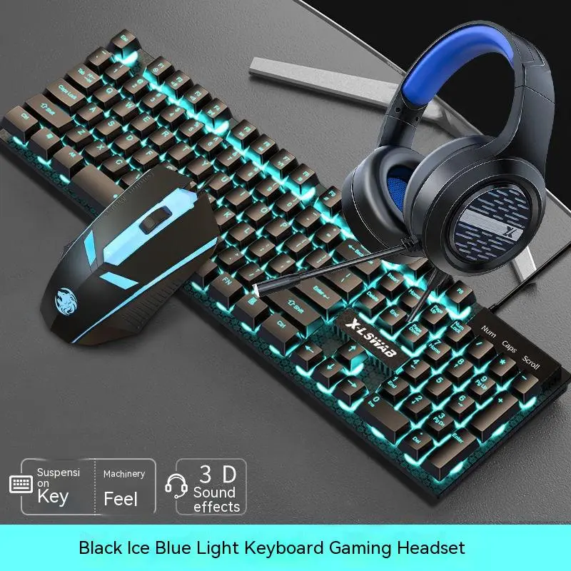 Punk Keyboard and Mouse Set Retro round Parts Wired Punk Keyboard and Mouse Set Retro round Parts Wired