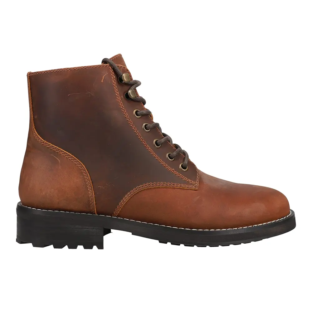Dingo Mens Huck Lace Up Casual Boots Ankle - Brown