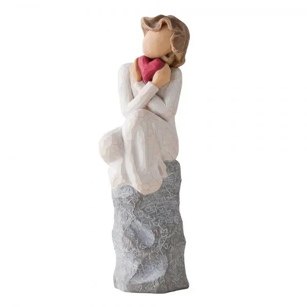 Always Willow Tree Figurine, Hand-Carved Contemporary Art Collectible, Rock-Inspired Nature Home Decor Statue