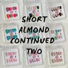 NailHaven| Short Almond Continued Two Collection - 10 Pcs Handmade Press-On Nails| Cute Acrylic Nails, High Quality Reusable