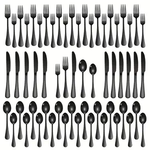 60-Piece Rainbow Iridescent Stainless Steel Flatware Set (Service for 12) | Colorful Knife Fork Spoon Cutlery, Dishwasher Safe, Perfect for Spring Brunch & Summer Outdoor Parties