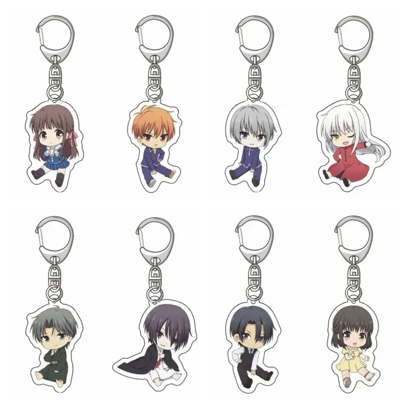Fruits Basket Acrylic Keychain, Tohru Honda, Kyo Sohma & Yuki Sohma Bag Charm, Gift for Fans