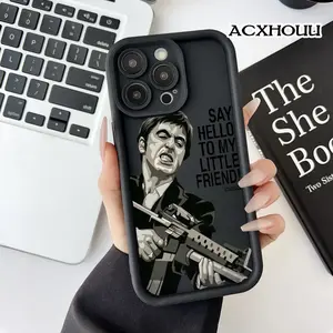 Soft Case for iPhone 17 16 E Pro Max 15 Plus 14 13 12 11 XS XR Scarface Quote Art Printed TPU Rubber Full Lens Guard Protective Cover