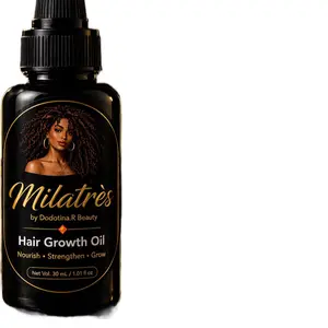 Milatrès Hair Growth Oil - Lightweight Formula for Nourishing Dry Hair & Scalp - 1.01 oz 30mL - Perfect for Edges & Breakage - Haircare Essential