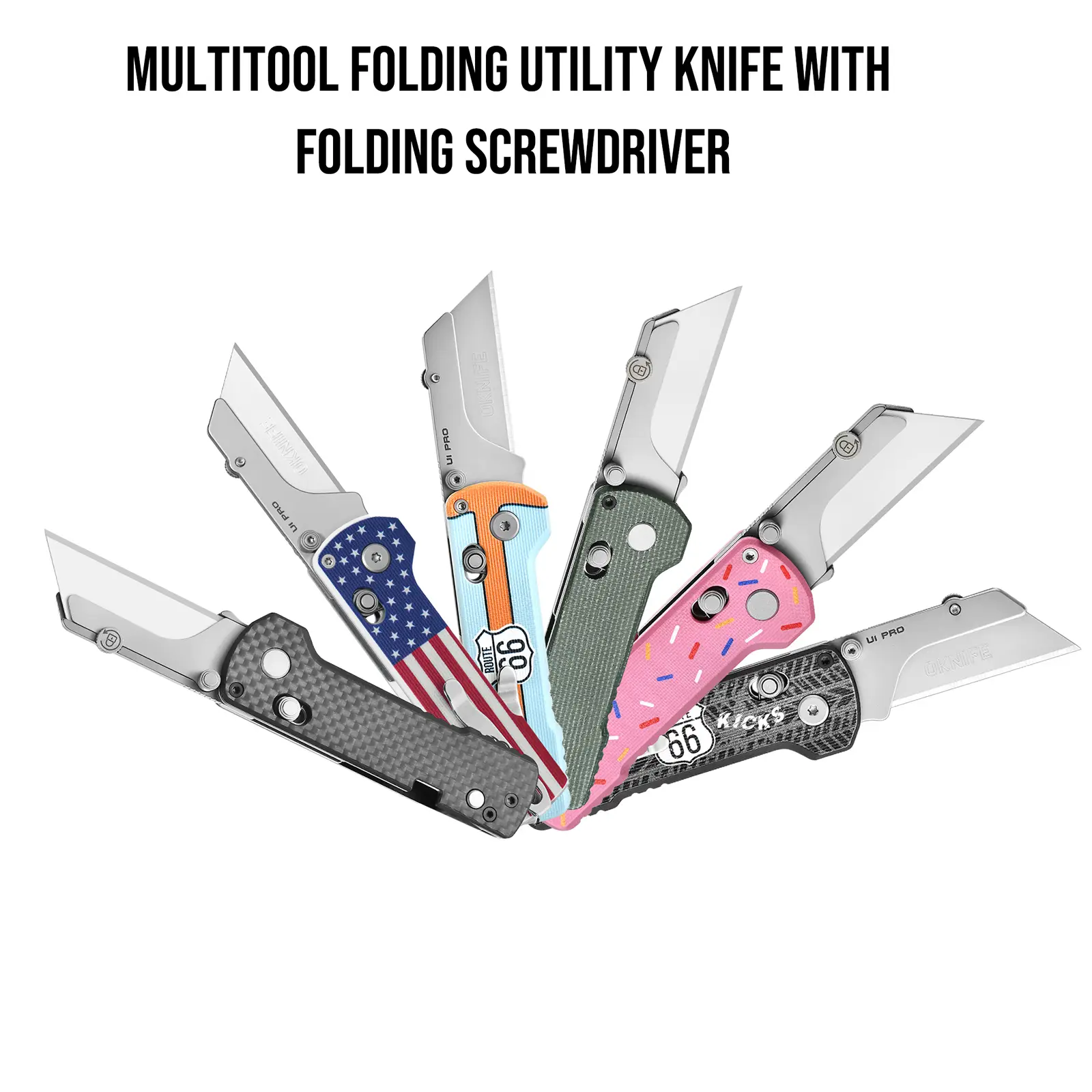OKNIFE U1 Pro Multitool Folding Utility Knife with Folding Screwdriver, Survival Equipment, Survival Gear, FallFreshness