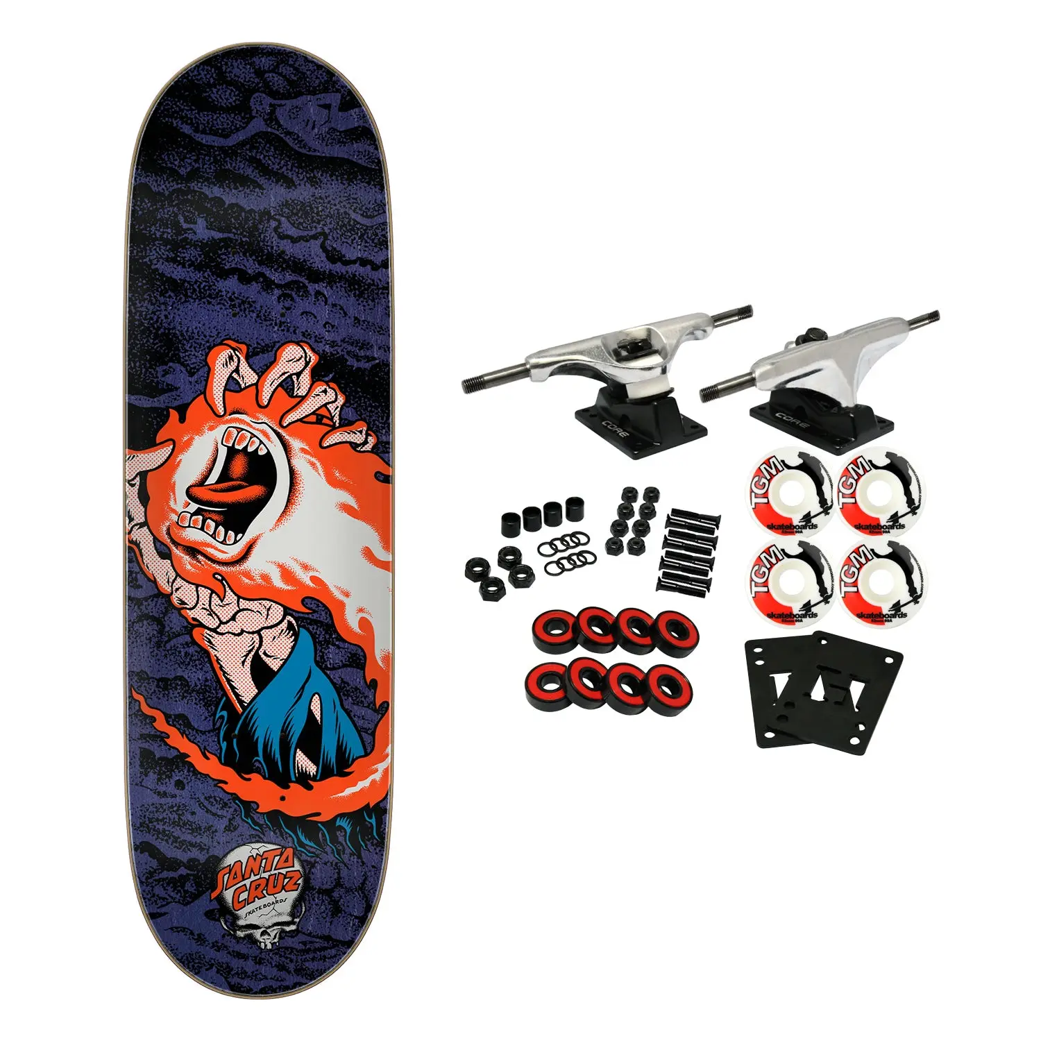 Santa Cruz Skateboard Complete OBrien Reaper Hand VX 9.0" x 32.15"