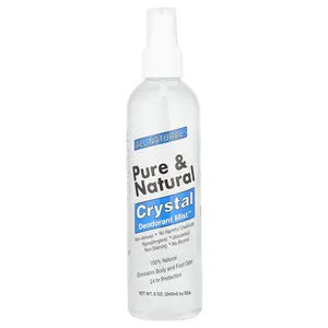Thai Deodorant Stone Pure & Natural, Crystal Deodorant Mist™, Unscented, 8 oz (240 ml)