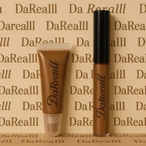 DaRealll Blueberry Cinnamon Lipgloss with Vitamin E and Clear Glittery Finish - Glossy and Moisturizing
