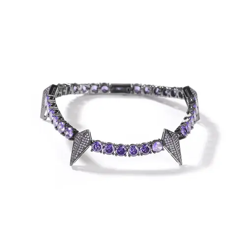 Men's Black Panther Tennis Bracelet Iced out Bracelet - Heavy duty 5mm Thick Chain, Men's Jewelry Ideal Gift for Him