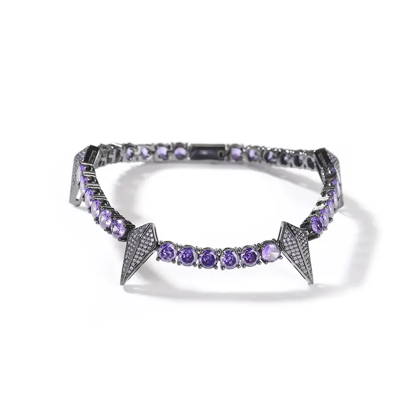 Men's Black Panther Tennis Bracelet Iced out Bracelet - Heavy duty 5mm Thick Chain, Men's Jewelry Ideal Gift for Him