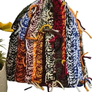 byMimi Double-String Ribbed Crochet Beanie for Winter