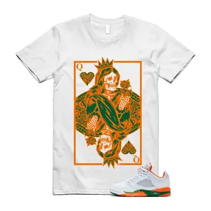 5 Miami Hurricanes Brilliant Orange Pine Green White T Shirt Match QC