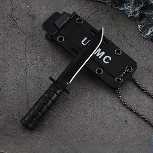 Durable Stainless Steel Straight Knife with Sheath, Portable Hiking Survival Tool, Handle Camping Gear, Ergonomic Design, Textured Grip, Stainless Steel Knives, Camping Tools