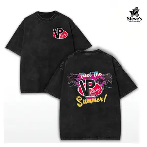 washed cotton, VP Racing Fuel The Summer T-Shirt - Vintage Hot Rod Muscle Car Graphic Tee for Car Enthusiasts Men's Cotton Tee - Old School Tee Gift