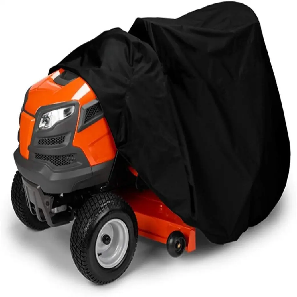 Rider Mower Cover Tractor Hood, Polyester Oxford Fabric, Anti-Rip UV Resistant Dustproof Sandproof, Fits 54 Inch Mower Platform, Lawn Mower Cover, Lawn Mower Accessories