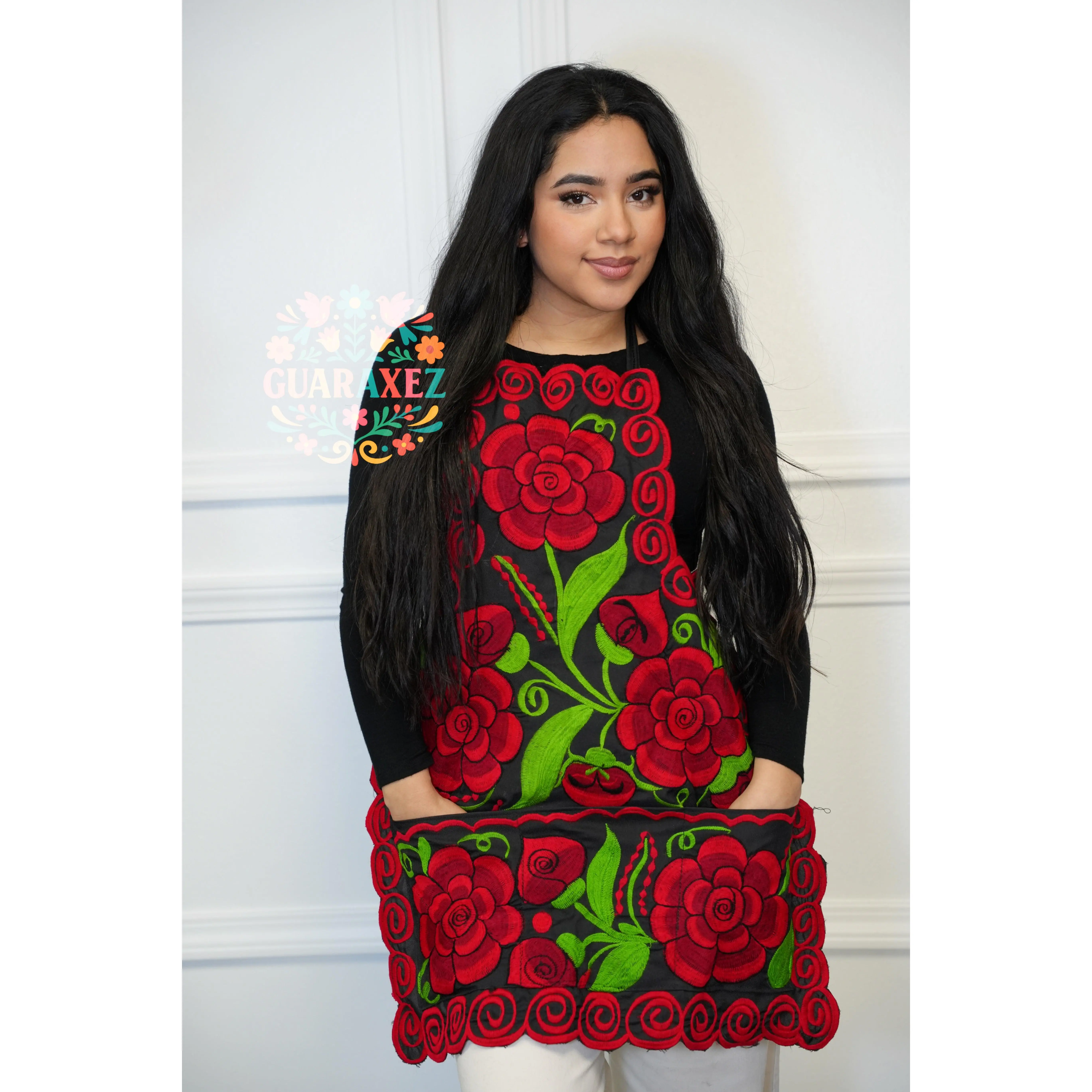 Roses Mexican Apron