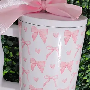 Coquette 40oz Spill Proof Tumbler with Handle and Straw for Women - Perfect for Hot and Cold Drinks - Bottle, Drinkware Cup Beverage Portable Reusable