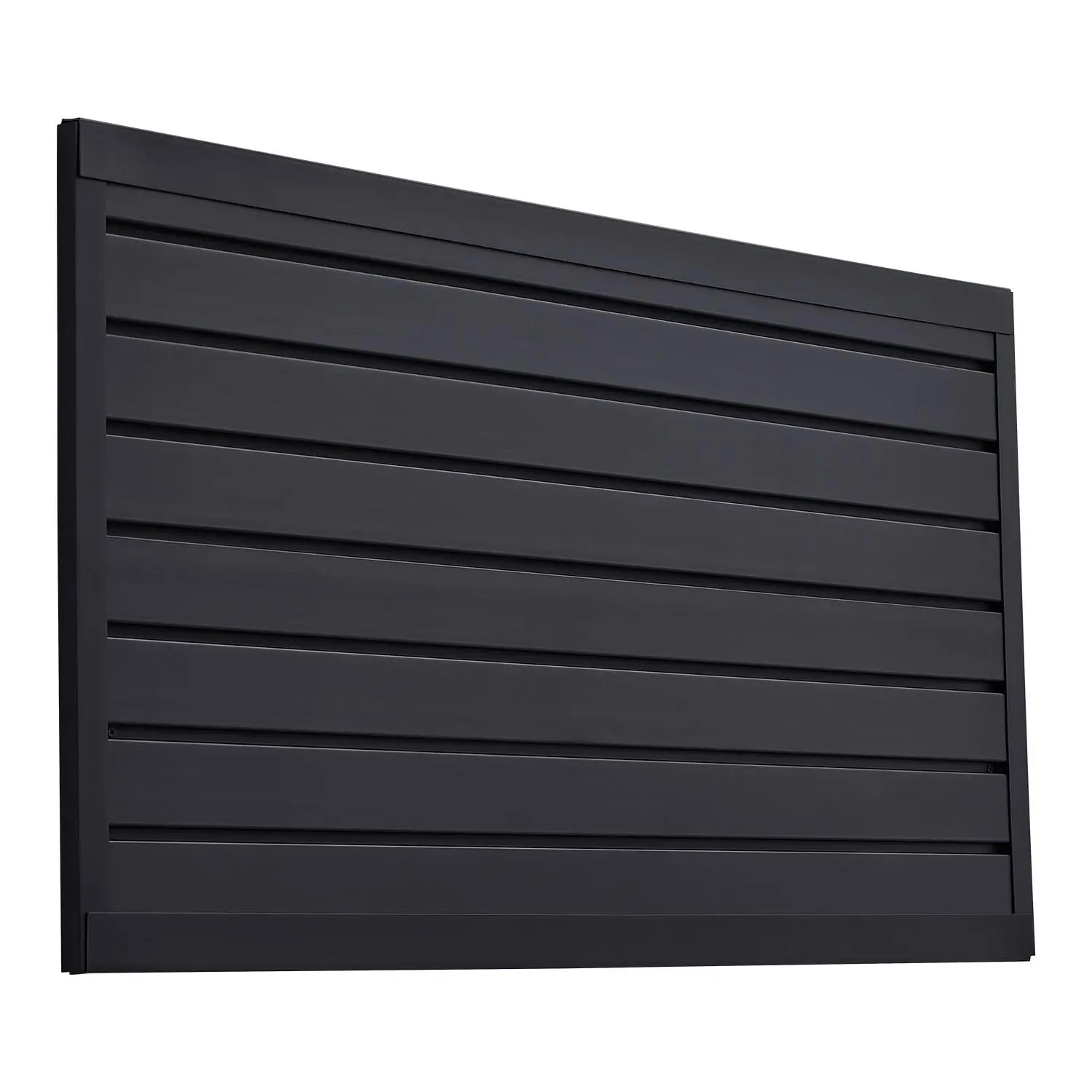 【summerfinds】VEVOR Slat Wall Paneling, 2 x 4 ft, PVC Garage Slatwall with Modular Design, Black Slat Wall Easy-to-Install Adjustable Slatwall Panel with Coupling Structure & DIY Cutting, Fits for Storage & Display Home Modern, Wall Board Panel