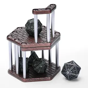 Unique Strong Dice Prison Stock Prison, polyhedral Metal cage for Your dice,can fit Any of Your dice, Especially Suitable for D&D or Other Fantasy and sci-fi Tabletop Games