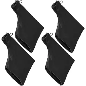 Black Miter Saw Dust Bag Collector Compatiable with Suitable Compatiable with 255 Oblique Cutting Saw, Slot Belt Sander Planer, to Carry and Store With Zipper (4Pack)