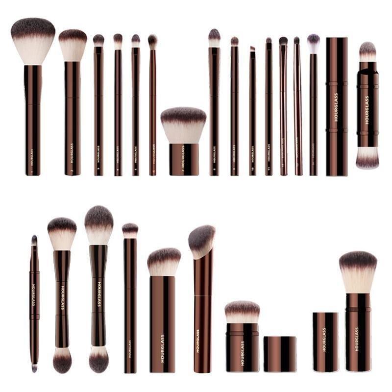 Hourglass Makeup Brush Set & Kit Include Powder Foundation Concealer Lip Blusher Bronzer Eyeshadow Eyeliner Highlight